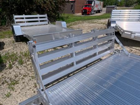 New 2026 Bear Track BTU 76 X 144S Aluminum Utility Trailer with Bi-Fold Gate and 2200 lb. GVWR
