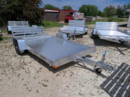 New 2026 Bear Track BTU 76 X 144S Aluminum Utility Trailer with Bi-Fold Gate and 2200 lb. GVWR
