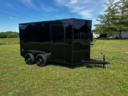 New 2026 Luxe 6X12 - Enclosed Trailer- 3500LB Tandem Axle - Black Poly - Blackout