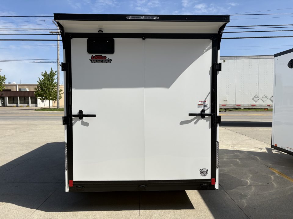 New 2026 United Trailers UJ 7'X14' WEDGE NOSE RAMP DOOR Cargo / Enclosed Trailer