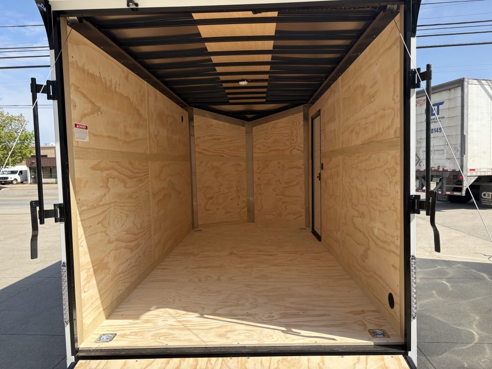 New 2026 United Trailers UJ 7'X14' WEDGE NOSE RAMP DOOR Cargo / Enclosed Trailer
