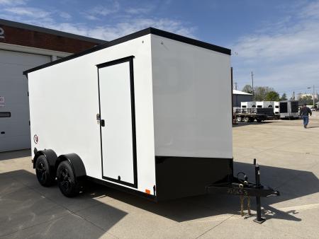 New 2026 United Trailers UJ 7'X14' WEDGE NOSE RAMP DOOR Cargo / Enclosed Trailer