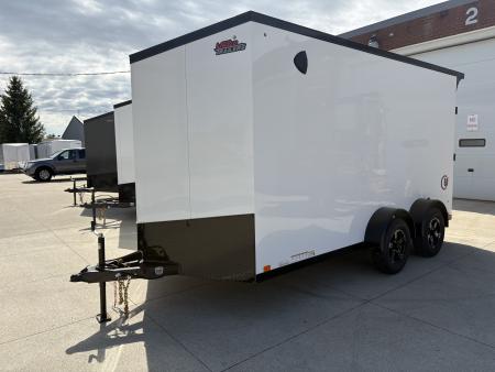 New 2026 United Trailers UJ 7'X14' WEDGE NOSE RAMP DOOR Cargo / Enclosed Trailer