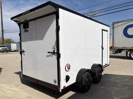 New 2026 United Trailers UJ 7'X14' WEDGE NOSE RAMP DOOR Cargo / Enclosed Trailer