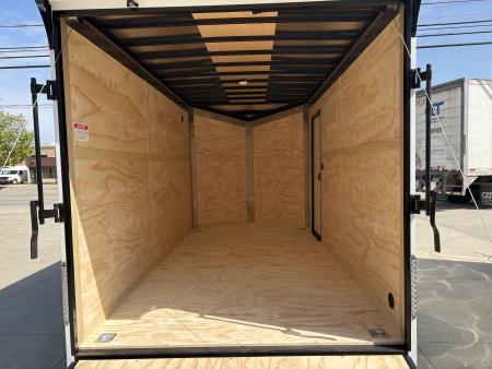 New 2026 United Trailers UJ 7'X14' WEDGE NOSE RAMP DOOR Cargo / Enclosed Trailer