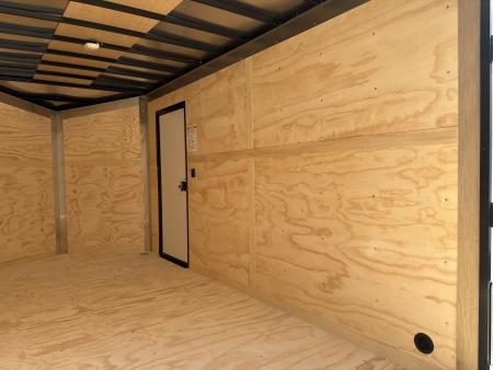 New 2026 United Trailers UJ 7'X14' WEDGE NOSE RAMP DOOR Cargo / Enclosed Trailer