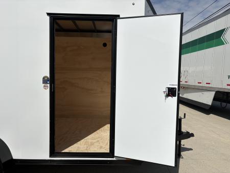 New 2026 United Trailers UJ 7'X14' WEDGE NOSE RAMP DOOR Cargo / Enclosed Trailer