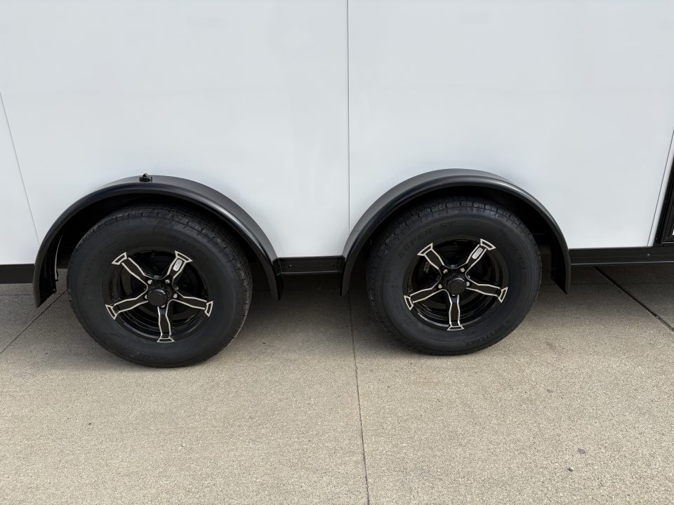 New 2026 United Trailers UJ 7'6"X14' WEDGE NOSE RAMP DOOR W/MOTORCYCLE PACKAGE Cargo / Enclosed Trailer
