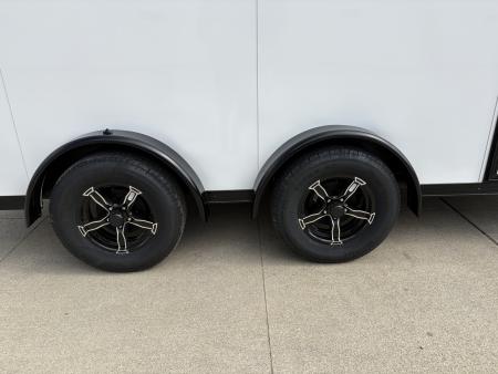 New 2026 United Trailers UJ 7'6"X14' WEDGE NOSE RAMP DOOR W/MOTORCYCLE PACKAGE Cargo / Enclosed Trailer
