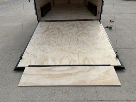 New 2026 United Trailers UJ 7'6"X14' WEDGE NOSE RAMP DOOR W/MOTORCYCLE PACKAGE Cargo / Enclosed Trailer
