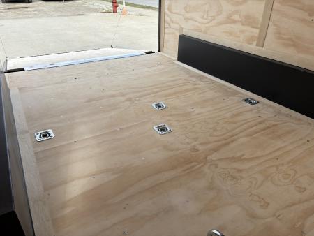 New 2026 United Trailers UJ 7'6"X14' WEDGE NOSE RAMP DOOR W/MOTORCYCLE PACKAGE Cargo / Enclosed Trailer