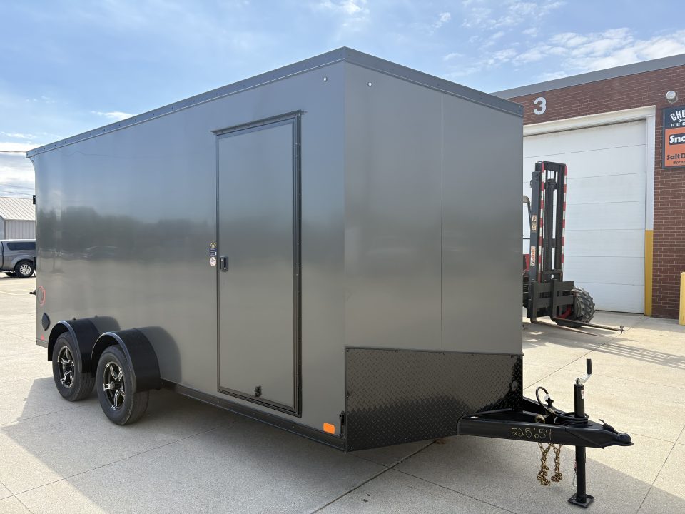 New 2026 United Trailers UJ 7'X16' WEDGE NOSE RAMP DOOR Cargo / Enclosed Trailer