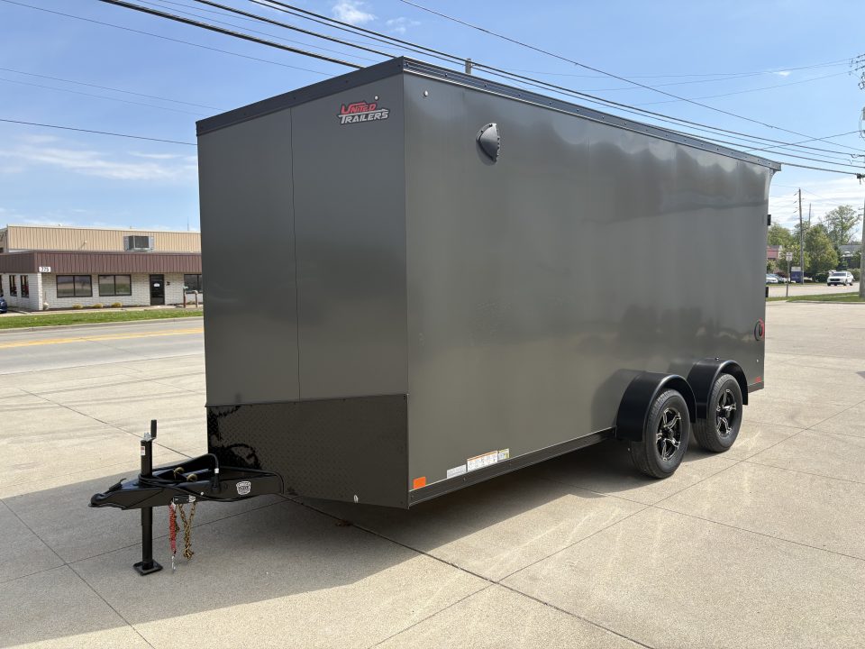 New 2026 United Trailers UJ 7'X16' WEDGE NOSE RAMP DOOR Cargo / Enclosed Trailer