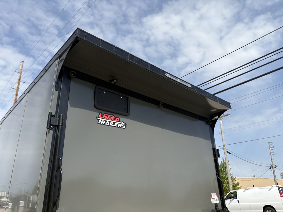 New 2026 United Trailers UJ 7'X16' WEDGE NOSE RAMP DOOR Cargo / Enclosed Trailer