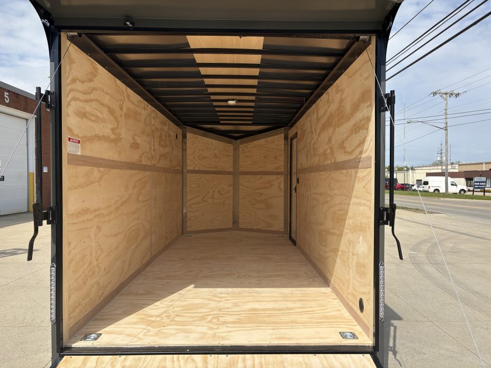 New 2026 United Trailers UJ 7'X16' WEDGE NOSE RAMP DOOR Cargo / Enclosed Trailer