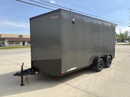 New 2026 United Trailers UJ 7'X16' WEDGE NOSE RAMP DOOR Cargo / Enclosed Trailer
