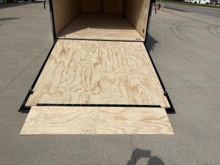New 2026 United Trailers UJ 7'X16' WEDGE NOSE RAMP DOOR Cargo / Enclosed Trailer