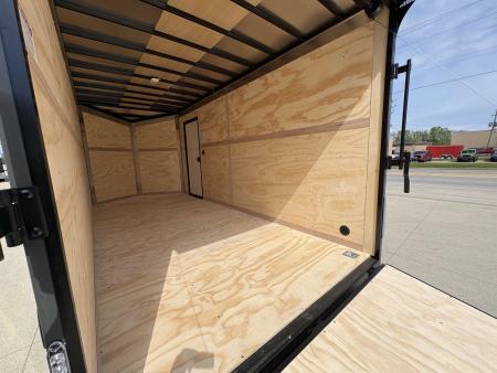 New 2026 United Trailers UJ 7'X16' WEDGE NOSE RAMP DOOR Cargo / Enclosed Trailer
