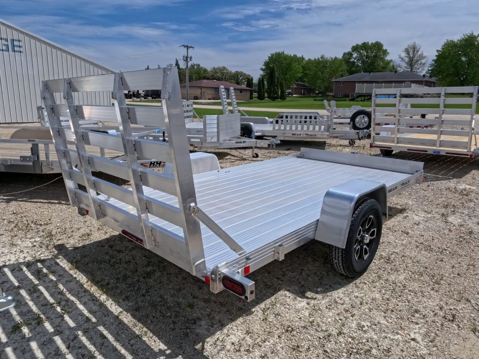 New 2026 Bear Track 76 x 144 F Utility Trailer with Straight Tailgate-2990 lb. GVWR