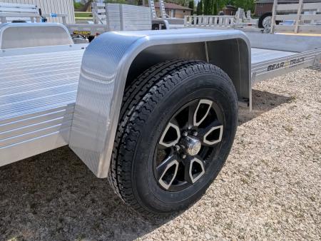 New 2026 Bear Track 76 x 144 F Utility Trailer with Straight Tailgate-2990 lb. GVWR