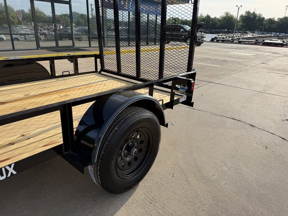 New #263753 2026 TOP HAT DJX 6 X 10 SINGLE AXLE ANGLE TOP 3.5K UTILITY W/ 48" RAMP GATE