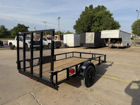 New #263753 2026 TOP HAT DJX 6 X 10 SINGLE AXLE ANGLE TOP 3.5K UTILITY W/ 48  RAMP GATE