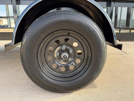 New #263753 2026 TOP HAT DJX 6 X 10 SINGLE AXLE ANGLE TOP 3.5K UTILITY W/ 48  RAMP GATE