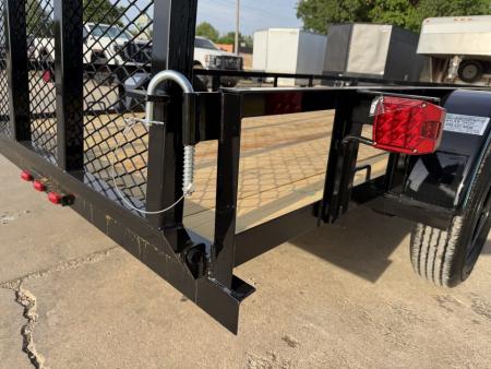 New #263753 2026 TOP HAT DJX 6 X 10 SINGLE AXLE ANGLE TOP 3.5K UTILITY W/ 48  RAMP GATE