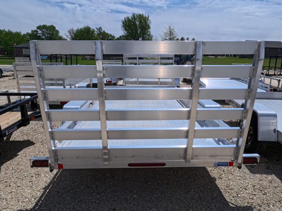 New 2026 Bear Track 76 x 144 F Utility Trailer with Single Rail and Straight Tailgate-2990 lb. GVWR