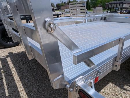 New 2026 Bear Track 76 x 144 F Utility Trailer with Single Rail and Straight Tailgate-2990 lb. GVWR