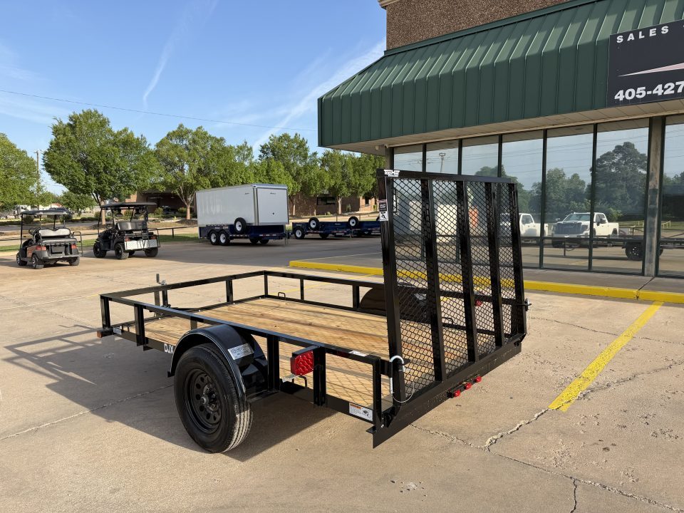 New #263689 2026 TOP HAT DJX 6 X 10 SINGLE AXLE ANGLE TOP 3.5K UTILITY W/ 48" RAMP GATE