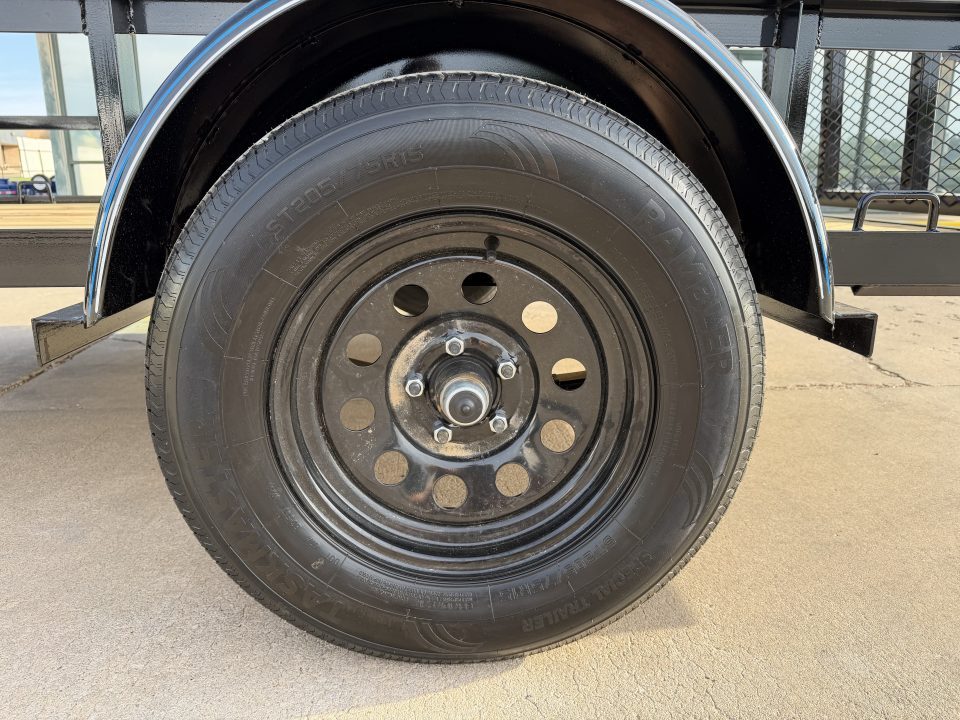 New #263689 2026 TOP HAT DJX 6 X 10 SINGLE AXLE ANGLE TOP 3.5K UTILITY W/ 48" RAMP GATE