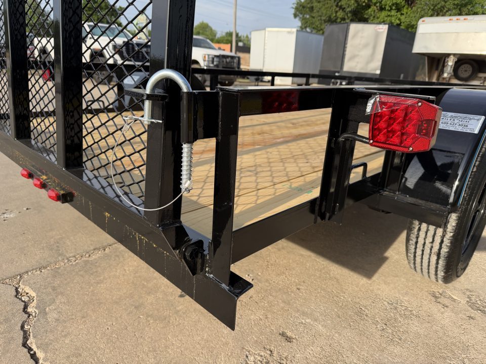 New #263689 2026 TOP HAT DJX 6 X 10 SINGLE AXLE ANGLE TOP 3.5K UTILITY W/ 48" RAMP GATE