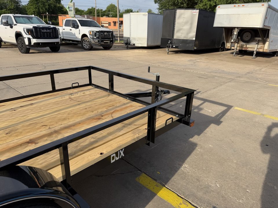 New #263689 2026 TOP HAT DJX 6 X 10 SINGLE AXLE ANGLE TOP 3.5K UTILITY W/ 48" RAMP GATE