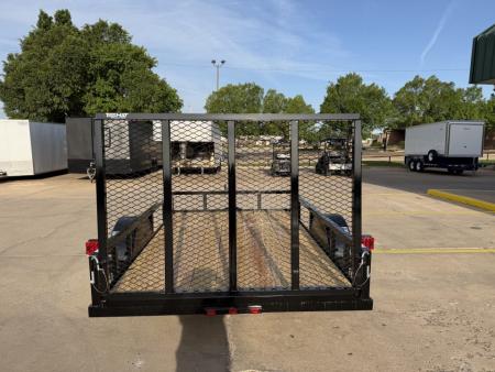 New #263689 2026 TOP HAT DJX 6 X 10 SINGLE AXLE ANGLE TOP 3.5K UTILITY W/ 48  RAMP GATE