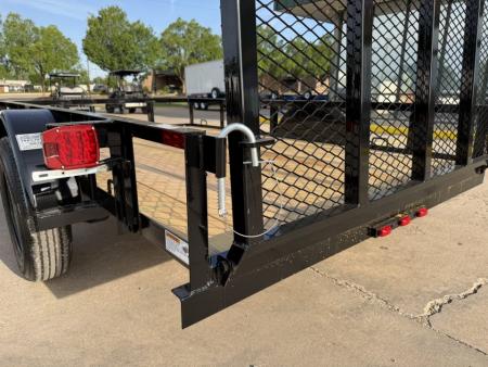 New #263689 2026 TOP HAT DJX 6 X 10 SINGLE AXLE ANGLE TOP 3.5K UTILITY W/ 48  RAMP GATE