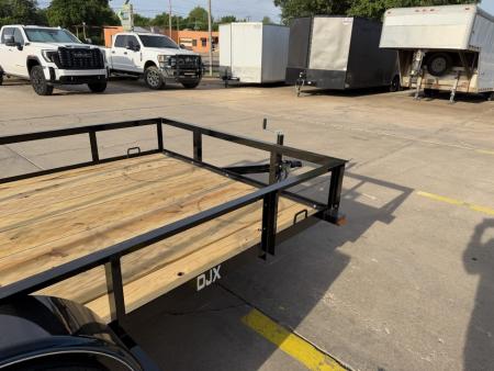 New #263689 2026 TOP HAT DJX 6 X 10 SINGLE AXLE ANGLE TOP 3.5K UTILITY W/ 48  RAMP GATE