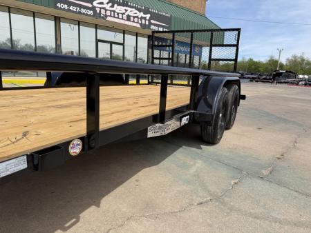 New #263979 2026 TOP HAT MP 16 X 83 TANDEM AXLE PIPE TOP UTILITY W/ 48" RAMP GATE