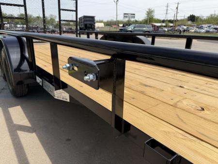 New #263979 2026 TOP HAT MP 16 X 83 TANDEM AXLE PIPE TOP UTILITY W/ 48" RAMP GATE