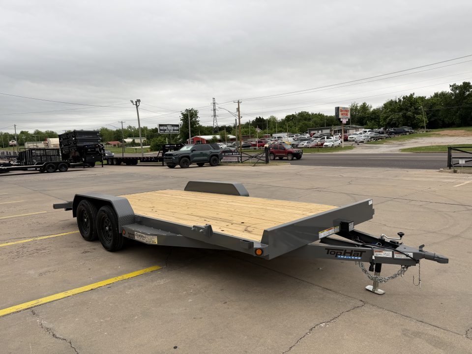 New #263702 2026 TOP HAT DC07 18 X 83 TANDEM AXLE 7K WOOD FLOOR CAR HAULER