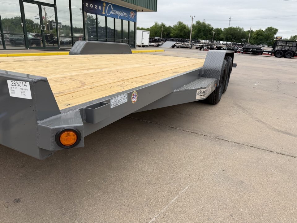 New #263702 2026 TOP HAT DC07 18 X 83 TANDEM AXLE 7K WOOD FLOOR CAR HAULER