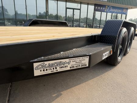 New #263013 2026 TOP HAT DC07 18 X 83 TANDEM AXLE 7K WOOD FLOOR CAR HAULER