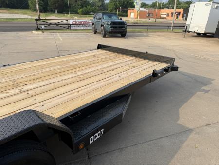 New #263013 2026 TOP HAT DC07 18 X 83 TANDEM AXLE 7K WOOD FLOOR CAR HAULER