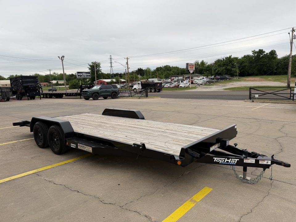 New #364050 2026 TOP HAT DC07 20 X 83 TANDEM AXLE 7K WOOD FLOOR CAR HAULER