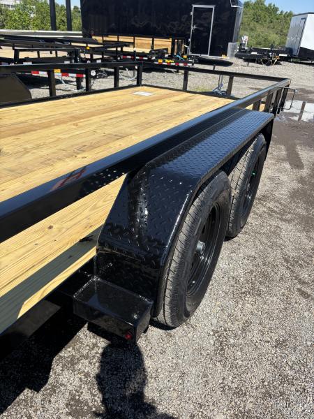 New 2026 Sure-Trac 7 x 16 Tube Top Utility Trailer