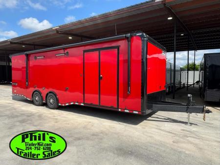 New Haulmark NEW 8.5X28 EDGE PRO ENCLOSED CAR RACE TRAILER HAULER ELECTRIC AWNING Car / Racing Trailer