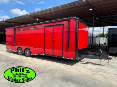 New Haulmark NEW 8.5X28 EDGE PRO ENCLOSED CAR RACE TRAILER HAULER ELECTRIC AWNING Car / Racing Trailer