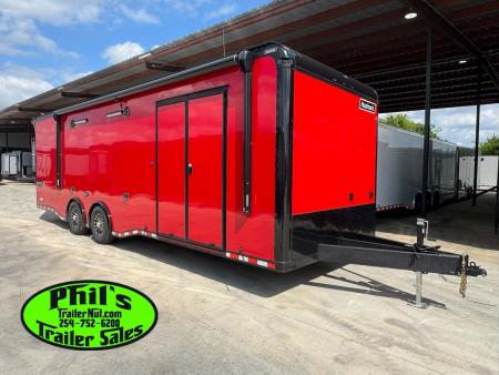 New Haulmark NEW 8.5X28 EDGE PRO ENCLOSED CAR RACE TRAILER HAULER ELECTRIC AWNING Car / Racing Trailer