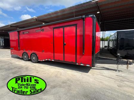 New Haulmark NEW 8.5X28 EDGE PRO ENCLOSED CAR RACE TRAILER HAULER ELECTRIC AWNING Car / Racing Trailer