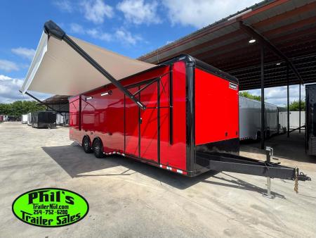 New Haulmark NEW 8.5X28 EDGE PRO ENCLOSED CAR RACE TRAILER HAULER ELECTRIC AWNING Car / Racing Trailer